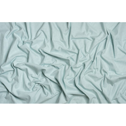 Slubbed Cotton and Polyester Woven - Duckegg - British Imported Full