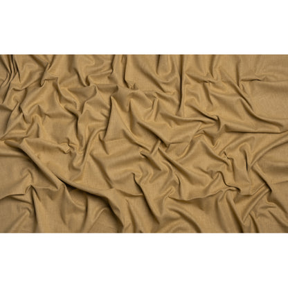 Slubbed Cotton and Polyester Woven - Gold - British Imported Full