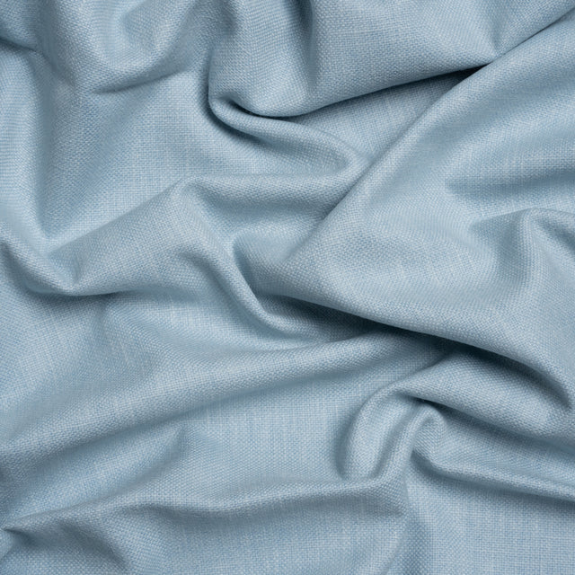 Slubbed Cotton and Polyester Woven - Pale Seaspray - British Imported