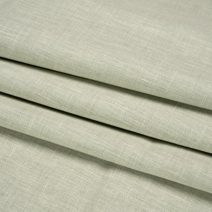 Slubbed Cotton and Polyester Woven - Sage - British Imported Folded