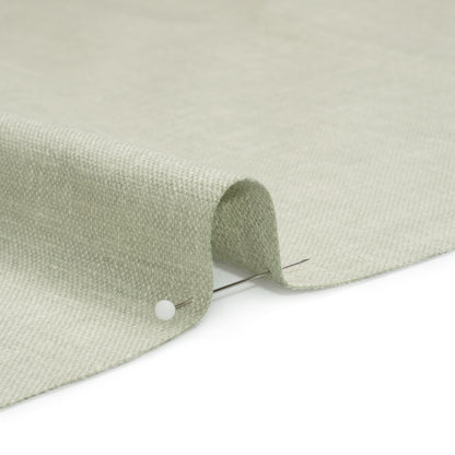 Slubbed Cotton and Polyester Woven - Sage - British Imported Detail