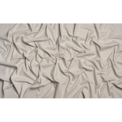 Slubbed Cotton and Polyester Woven - Silver - British Imported Full