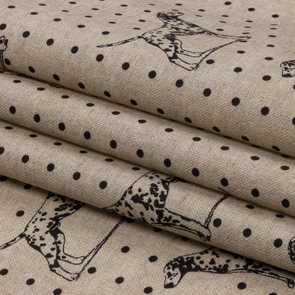 Cotton Canvas Print - Linen Dalmation Spots - British Imported Folded