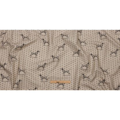 Cotton Canvas Print - Linen Dalmation Spots - British Imported Full