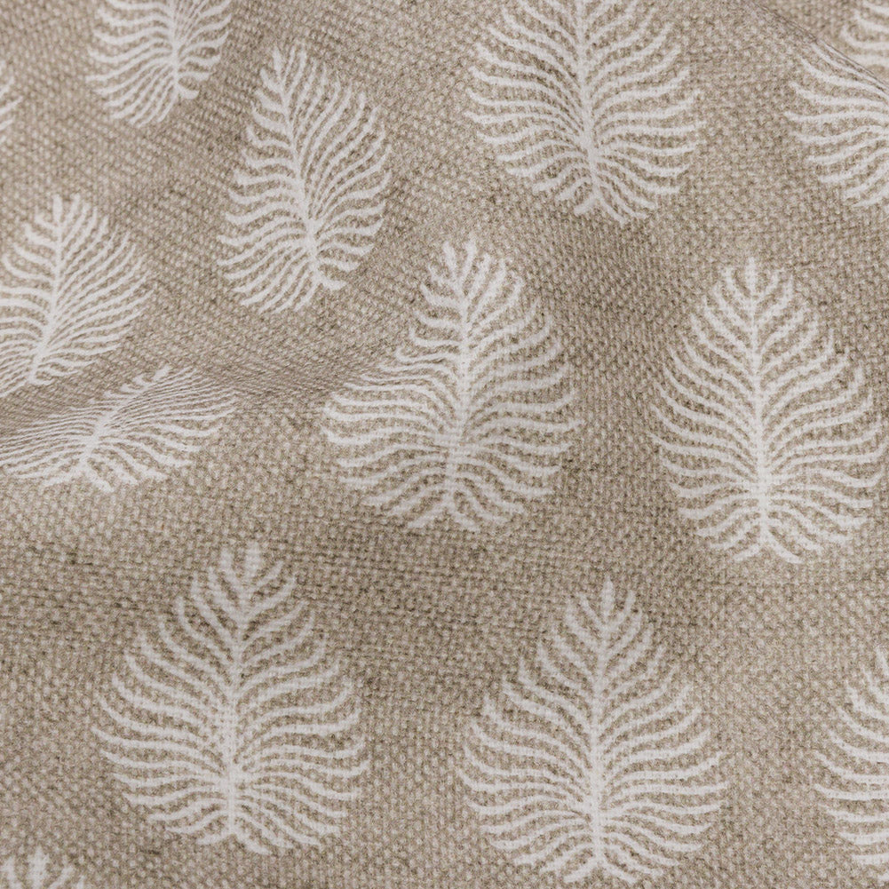 Cotton Canvas Print - Linen Leaves - British Imported Detail