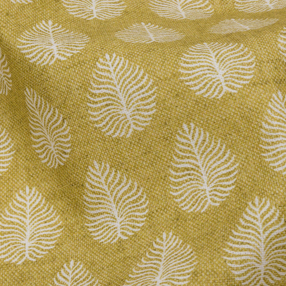 Cotton Canvas Print - Pollen Leaves - British Imported Detail