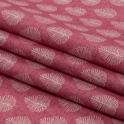 Cotton Canvas Print - Raspberry Leaves - British Imported Folded