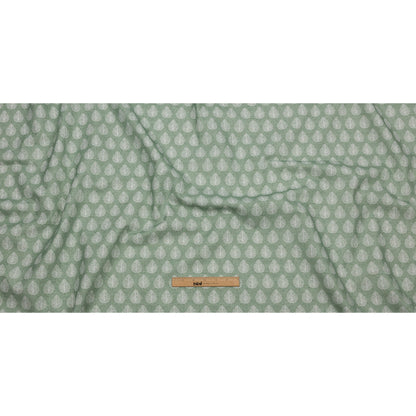 Cotton Canvas Print - Sage Leaves - British Imported Full