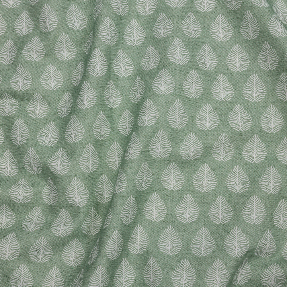 Cotton Canvas Print - Sage Leaves - British Imported