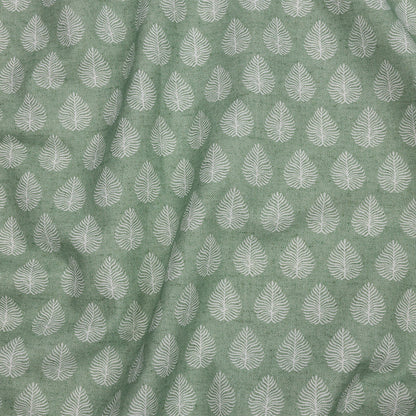 Cotton Canvas Print - Sage Leaves - British Imported