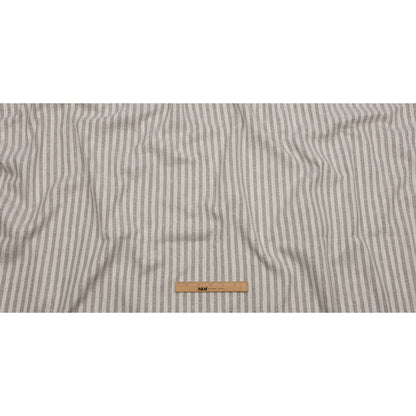 Cotton and Polyester Woven - Pebble - Raised Stripes - British Imported Full