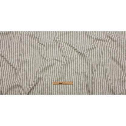 Cotton and Polyester Woven - Sage - Raised Stripes - British Imported Full