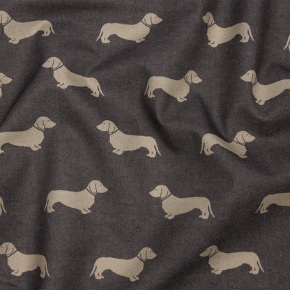 Cotton Canvas Print - Smoke Dachshunds - British Imported