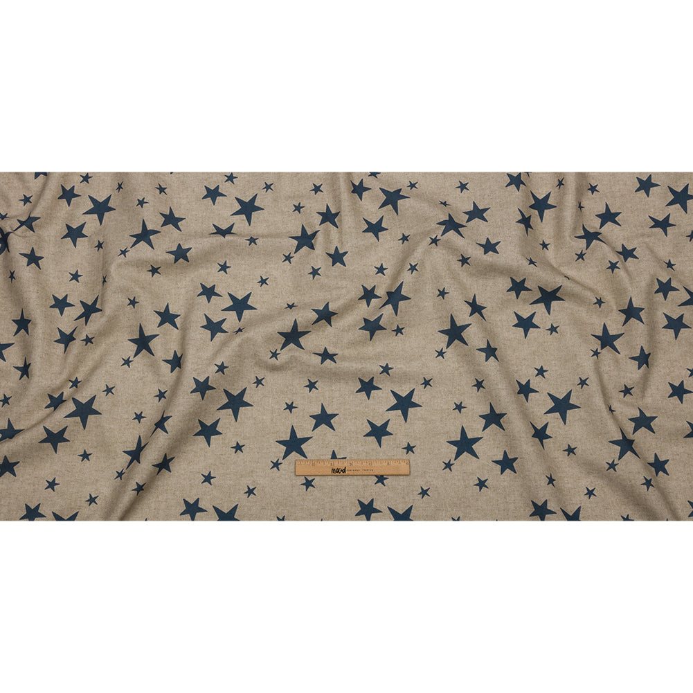 Cotton Canvas Print - Indigo Starlight - British Imported Full