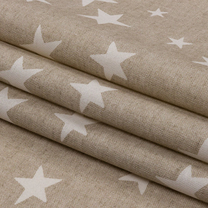 Cotton Canvas Print - Linen Starlight - British Imported Folded