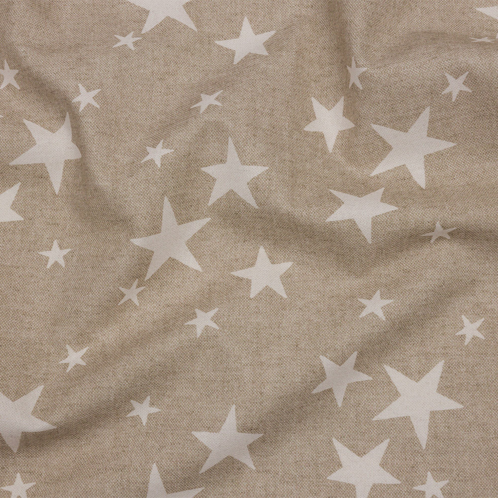 Cotton Canvas Print - Linen Starlight - British Imported
