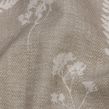 Cotton Canvas Print - Linen Botanical Silhouettes - British Imported Detail