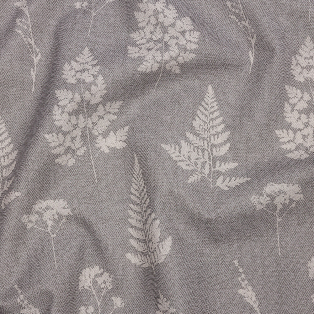 Cotton Canvas Print - Pebble Botanical Silhouettes - British Imported