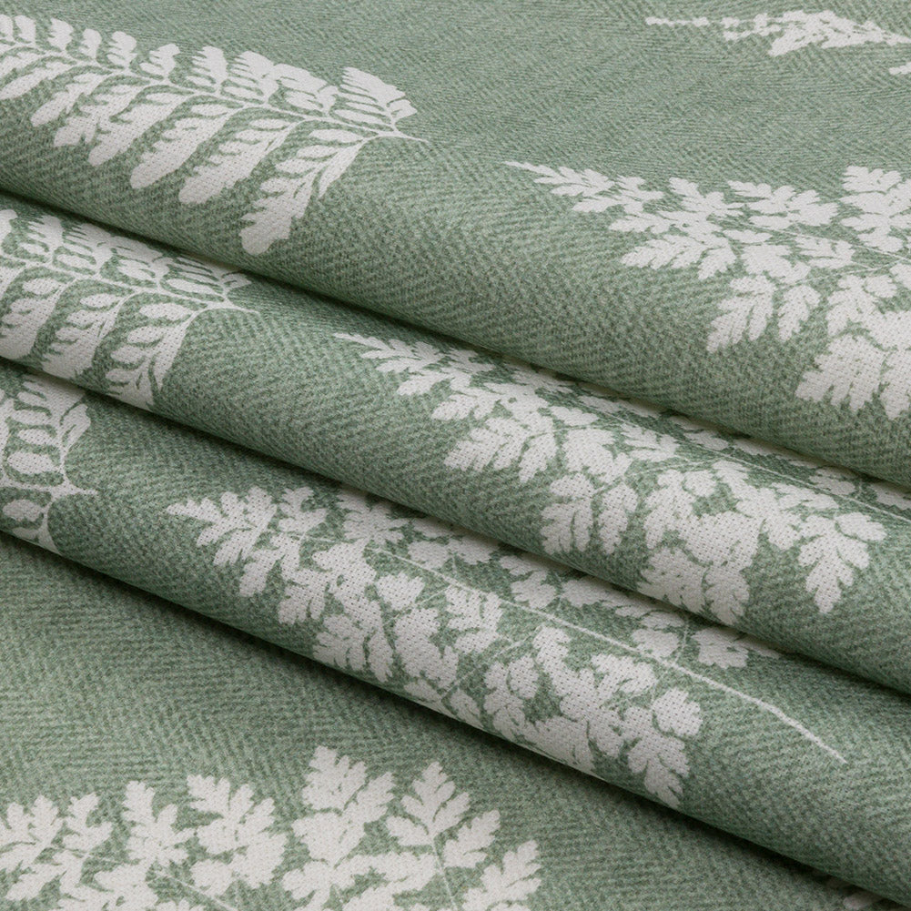 Cotton Canvas Print - Sage Botanical Silhouettes - British Imported Folded