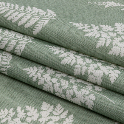 Cotton Canvas Print - Sage Botanical Silhouettes - British Imported Folded