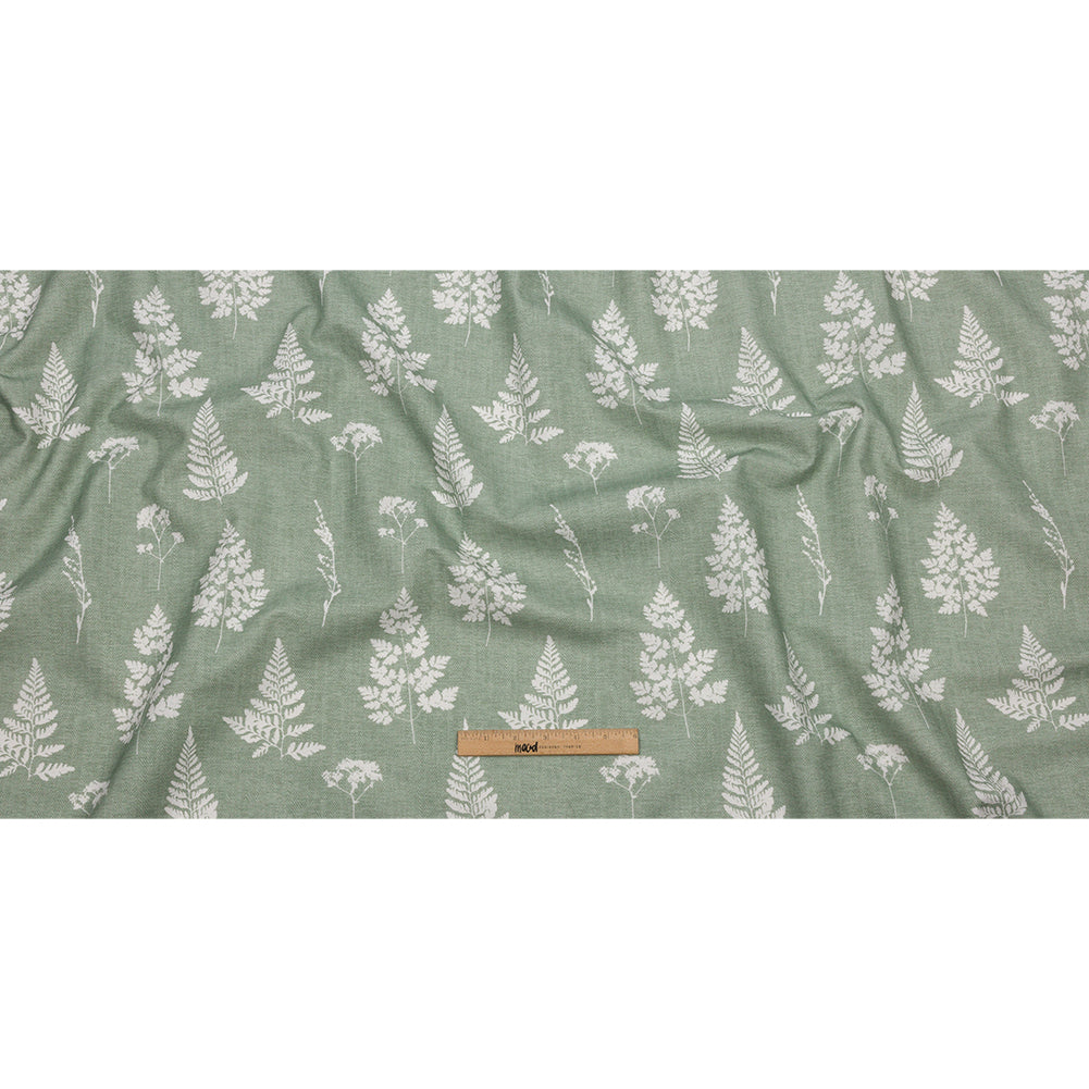 Cotton Canvas Print - Sage Botanical Silhouettes - British Imported Full