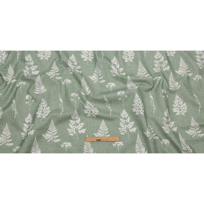 Cotton Canvas Print - Sage Botanical Silhouettes - British Imported Full