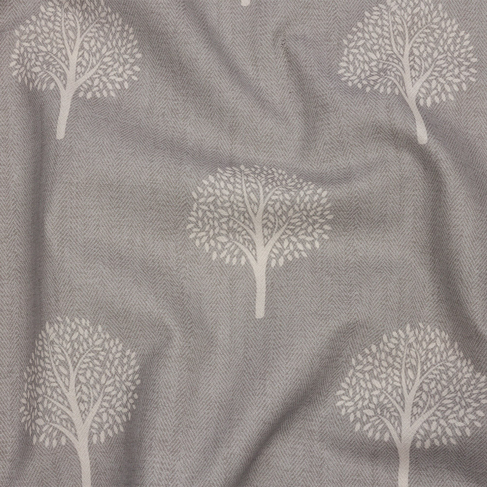 Cotton Canvas Print - Pebble Yew Trees - British Imported