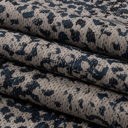 Drapery Jacquard - Midnight Spectacular Spots - British Imported Folded