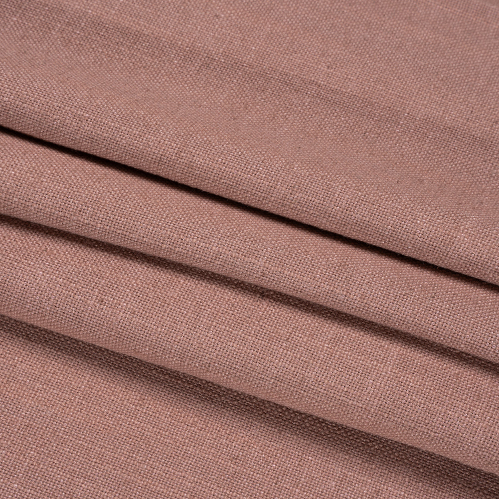 Linen, Viscose and Polyester Woven - Mulberry - British Imported Folded