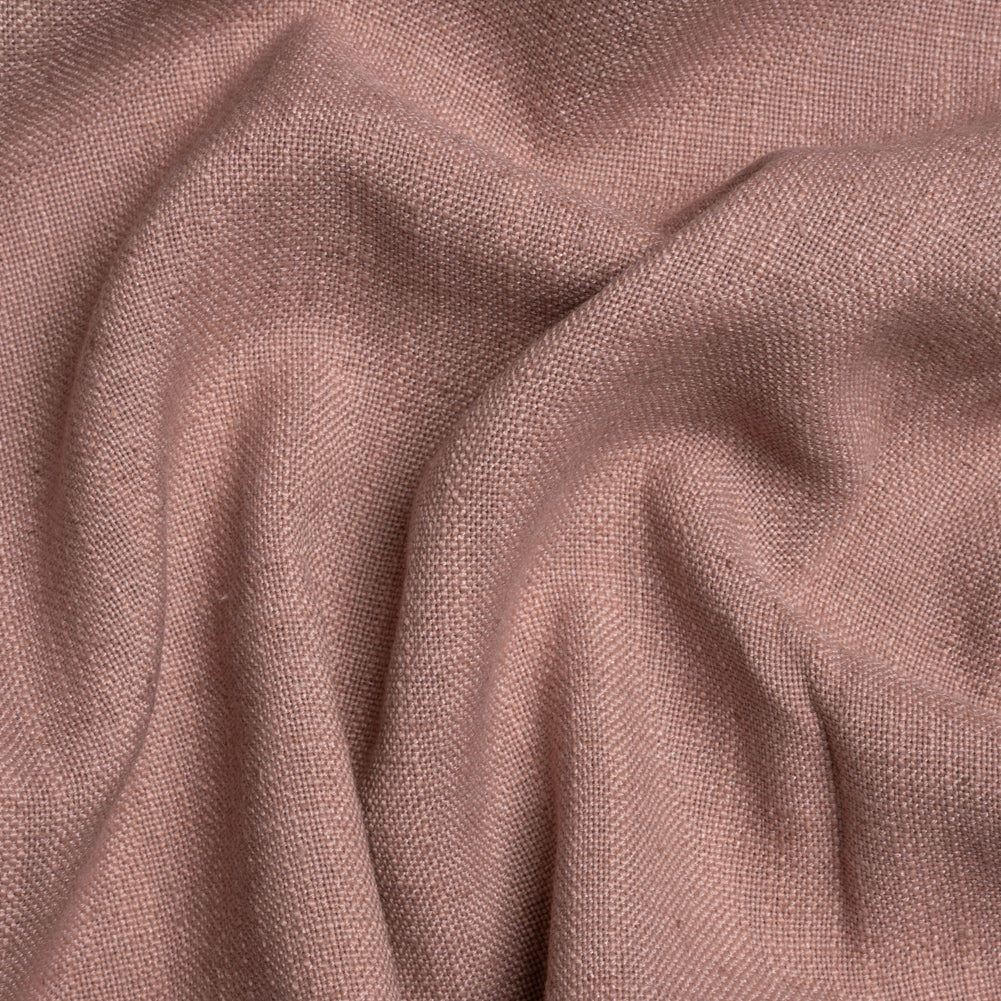 Linen, Viscose and Polyester Woven - Mulberry - British Imported