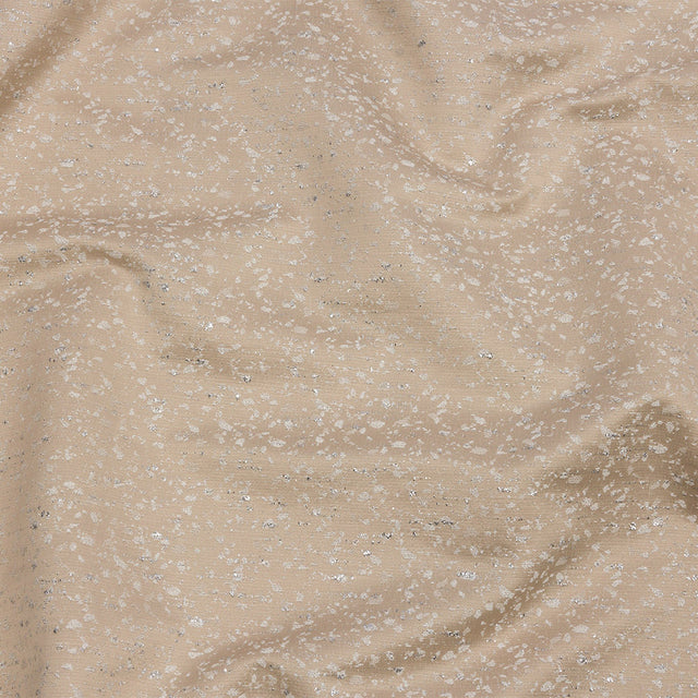 Metallic Drapery Jacquard - Jute Speckled - British Imported
