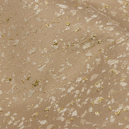 Metallic Drapery Jacquard - Sand Speckled - British Imported Detail