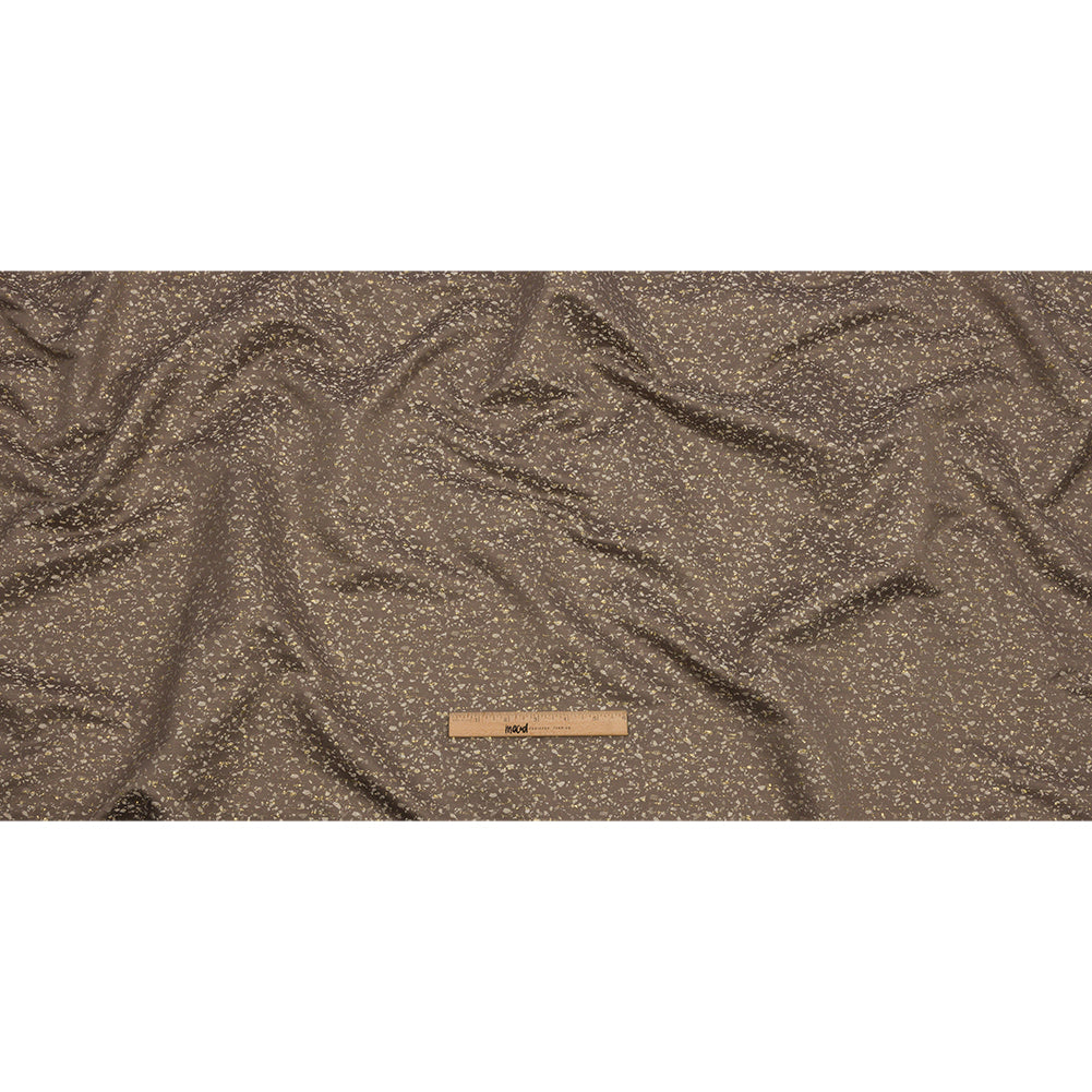 Metallic Drapery Jacquard - Truffle Speckled - British Imported Full