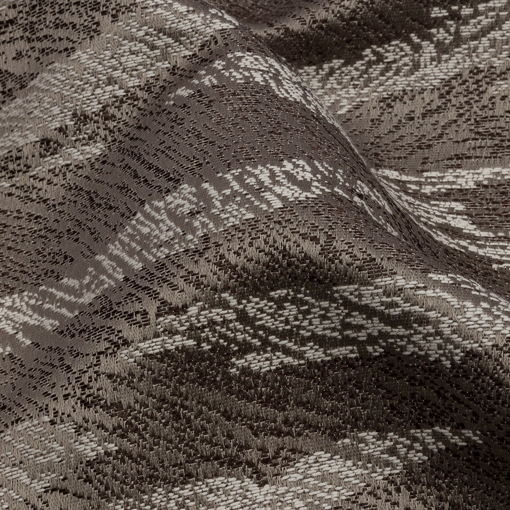 Drapery Jacquard - Slate Tiger Stripes - British Imported Detail