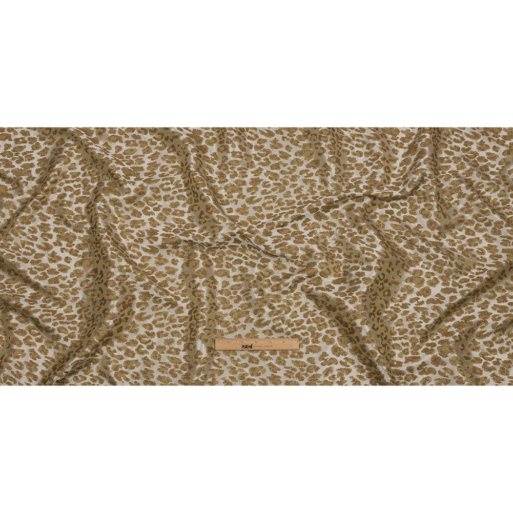 Drapery Jacquard - Sand Leopard Spots - British Imported Full