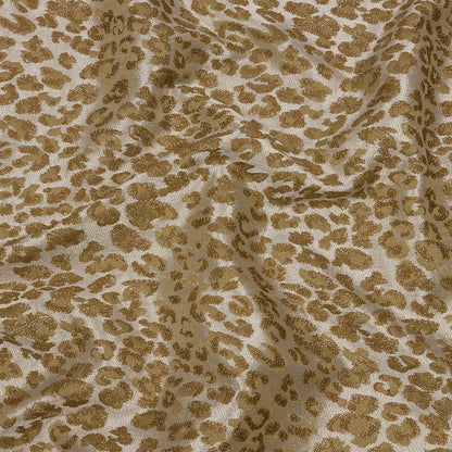 Drapery Jacquard - Sand Leopard Spots - British Imported