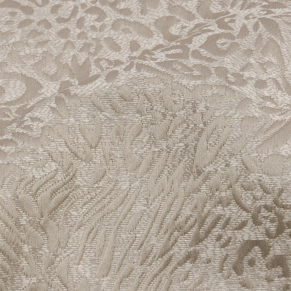 Drapery Jacquard - Ivory Running Leopard - British Imported Detail