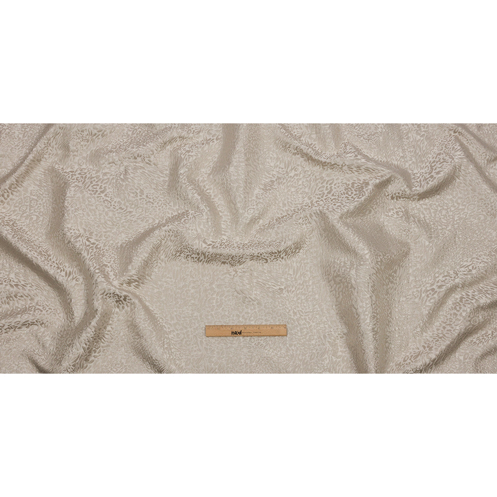 Drapery Jacquard - Ivory Running Leopard - British Imported Full