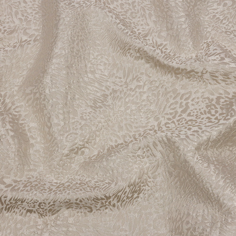 Drapery Jacquard - Ivory Running Leopard - British Imported