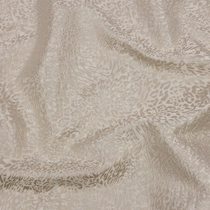 Drapery Jacquard - Ivory Running Leopard - British Imported