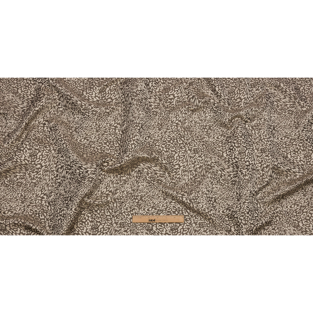 Drapery Jacquard - Truffle Running Leopard - British Imported Full