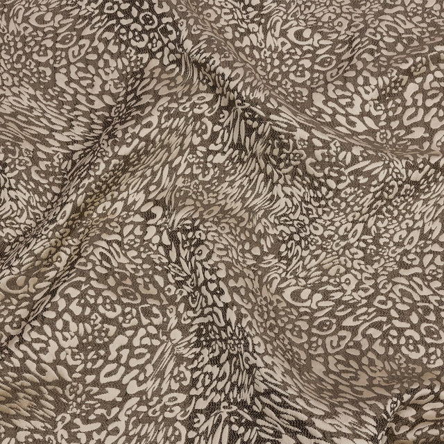 Drapery Jacquard - Truffle Running Leopard - British Imported