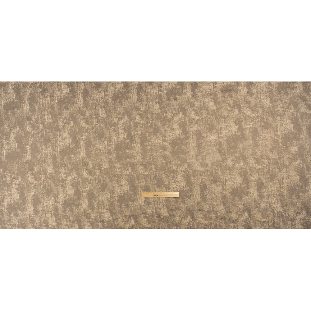 Metallic Drapery Jacquard - Mole Abstract - British Imported Full