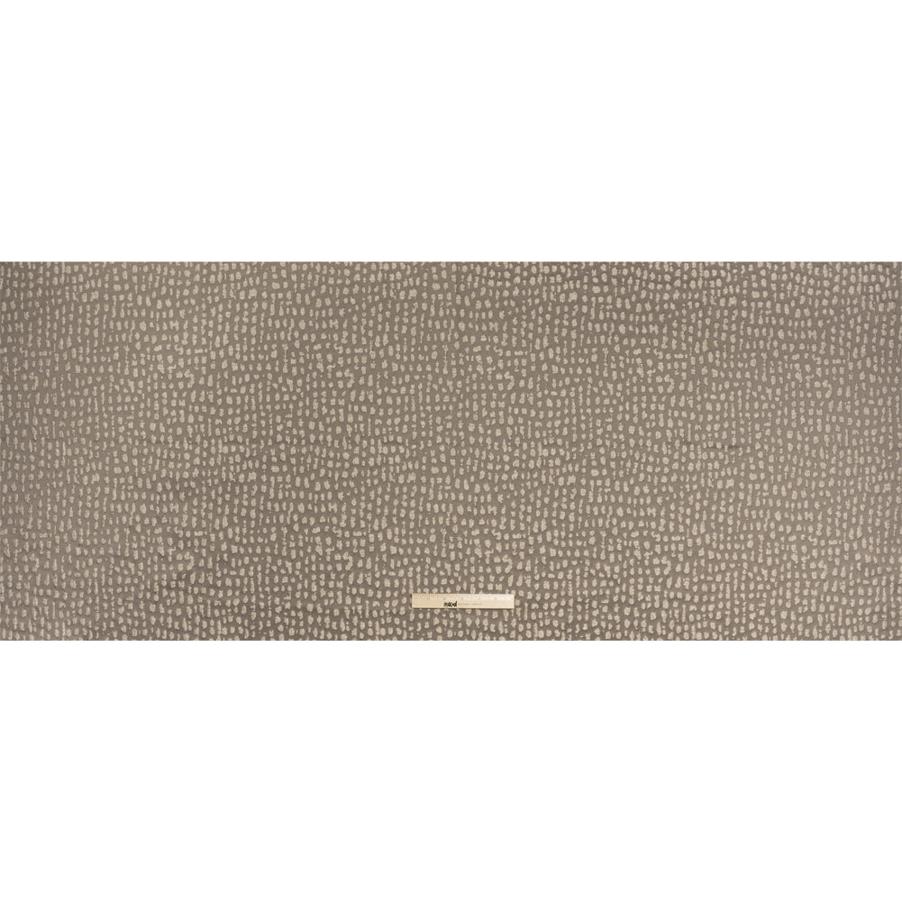 Metallic Drapery Jacquard - Mole Spotted Abstract - British Imported Full