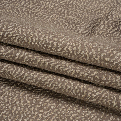 Metallic Drapery Jacquard - Mole Mottled - British Imported Folded