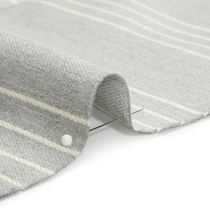 Soft Textured Recycled Polyester Drapery Woven - Stone - British Imported Detail