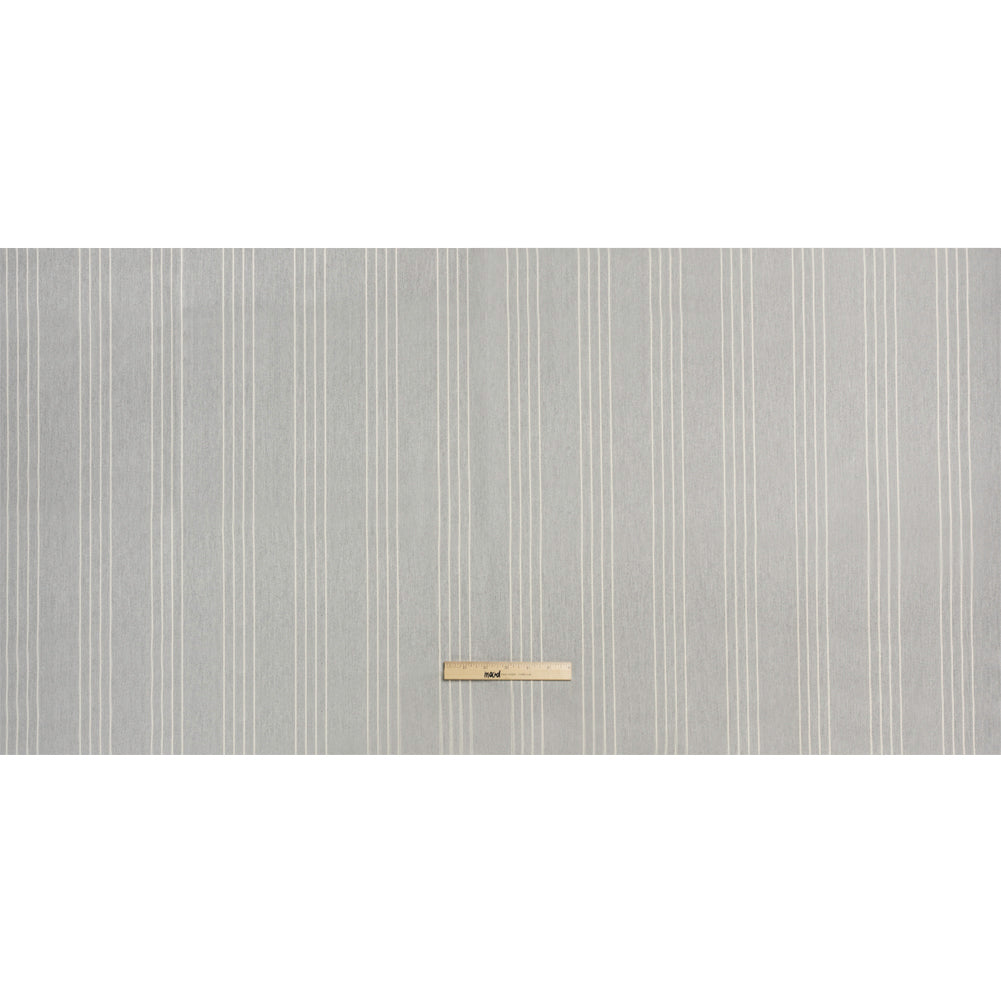 Soft Textured Recycled Polyester Drapery Woven - Stone - British Imported Full