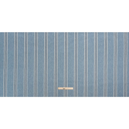 Cotton and Polyester Drapery Twill - Denim Striped - British Imported Full