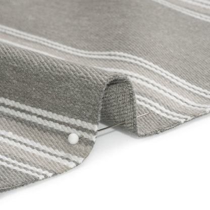 Cotton and Polyester Drapery Twill - Pebble Striped - British Imported Detail