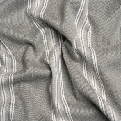 Cotton and Polyester Drapery Twill - Pebble Striped - British Imported